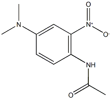 N-{4-(dimethylamino)-2-nitrophenyl}acetamide 化学構造式