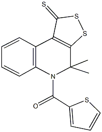 4,4-dimethyl-5-(2-thienylcarbonyl)-4,5-dihydro-1H-[1,2]dithiolo[3,4-c]quinoline-1-thione