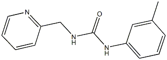 N-(3-methylphenyl)-N'-(2-pyridinylmethyl)urea 化学構造式