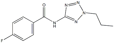 4-fluoro-N-(2-propyl-2H-tetraazol-5-yl)benzamide 化学構造式