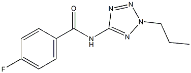 4-fluoro-N-(2-propyl-2H-tetraazol-5-yl)benzamide Structure