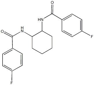 4-fluoro-N-{2-[(4-fluorobenzoyl)amino]cyclohexyl}benzamide Struktur