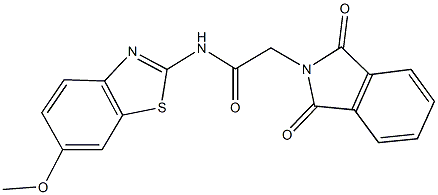 2-(1,3-dioxo-1,3-dihydro-2H-isoindol-2-yl)-N-(6-methoxy-1,3-benzothiazol-2-yl)acetamide Structure