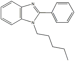 1-pentyl-2-phenyl-1H-benzimidazole,,结构式