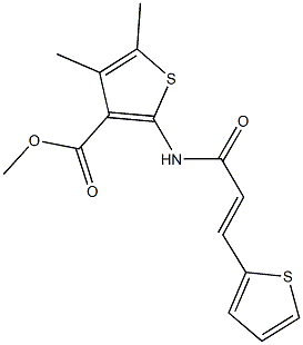 methyl 4,5-dimethyl-2-{[3-(2-thienyl)acryloyl]amino}-3-thiophenecarboxylate|