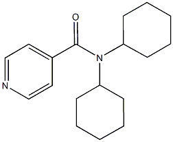 N,N-dicyclohexylisonicotinamide 化学構造式