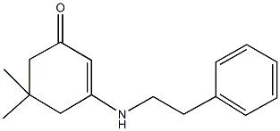 5,5-dimethyl-3-[(2-phenylethyl)amino]-2-cyclohexen-1-one,,结构式
