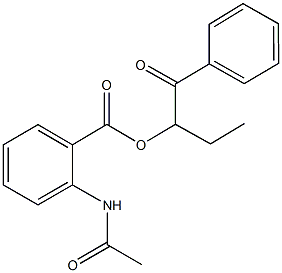 1-benzoylpropyl 2-(acetylamino)benzoate