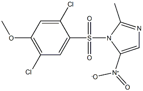 1-[(2,5-dichloro-4-methoxyphenyl)sulfonyl]-5-nitro-2-methyl-1H-imidazole|