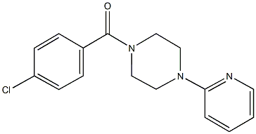 1-(4-chlorobenzoyl)-4-(2-pyridinyl)piperazine Structure