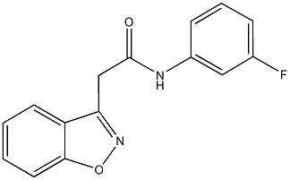 2-(1,2-benzisoxazol-3-yl)-N-(3-fluorophenyl)acetamide Structure