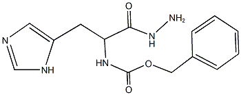 benzyl 2-hydrazino-1-(1H-imidazol-5-ylmethyl)-2-oxoethylcarbamate Structure