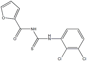 N-(2,3-dichlorophenyl)-N'-(2-furoyl)thiourea Struktur