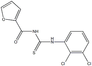 N-(2,3-dichlorophenyl)-N'-(2-furoyl)thiourea,,结构式