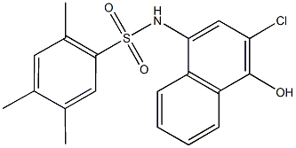 N-(3-chloro-4-hydroxy-1-naphthyl)-2,4,5-trimethylbenzenesulfonamide Structure