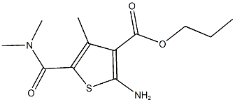 propyl 2-amino-5-[(dimethylamino)carbonyl]-4-methyl-3-thiophenecarboxylate