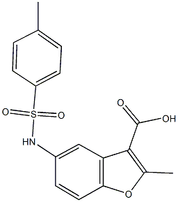 2-methyl-5-{[(4-methylphenyl)sulfonyl]amino}-1-benzofuran-3-carboxylic acid|