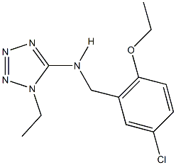 N-(5-chloro-2-ethoxybenzyl)-N-(1-ethyl-1H-tetraazol-5-yl)amine Structure
