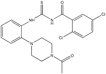 N-[2-(4-acetyl-1-piperazinyl)phenyl]-N'-(2,5-dichlorobenzoyl)thiourea|