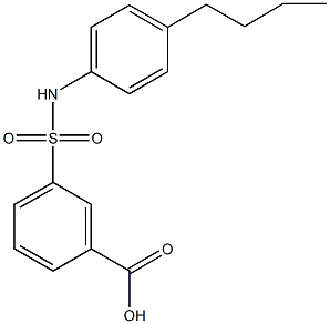  3-[(4-butylanilino)sulfonyl]benzoic acid