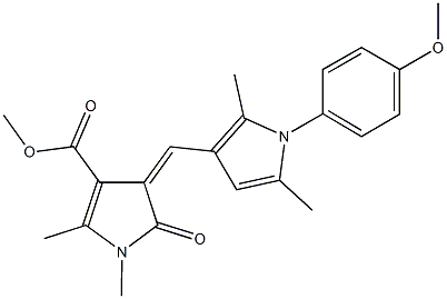 methyl 4-{[1-(4-methoxyphenyl)-2,5-dimethyl-1H-pyrrol-3-yl]methylene}-1,2-dimethyl-5-oxo-4,5-dihydro-1H-pyrrole-3-carboxylate|