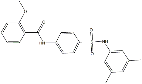 N-{4-[(3,5-dimethylanilino)sulfonyl]phenyl}-2-methoxybenzamide Struktur