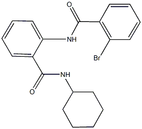 2-[(2-bromobenzoyl)amino]-N-cyclohexylbenzamide