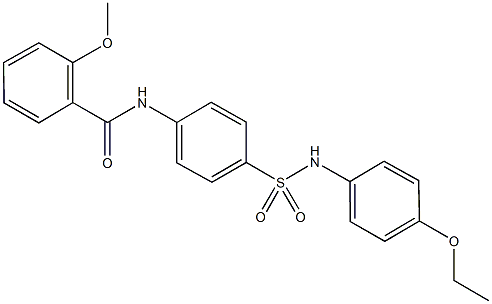 N-{4-[(4-ethoxyanilino)sulfonyl]phenyl}-2-methoxybenzamide 化学構造式