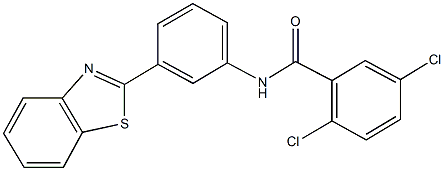 N-[3-(1,3-benzothiazol-2-yl)phenyl]-2,5-dichlorobenzamide Structure