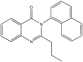 3-(1-naphthyl)-2-propyl-4(3H)-quinazolinone Structure