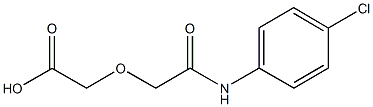[2-(4-chloroanilino)-2-oxoethoxy]acetic acid 化学構造式