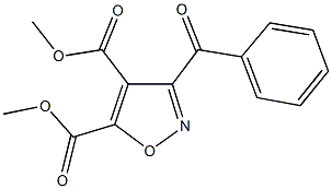 dimethyl 3-benzoyl-4,5-isoxazoledicarboxylate,,结构式