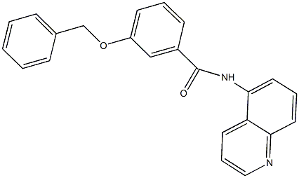 3-(benzyloxy)-N-(5-quinolinyl)benzamide Struktur