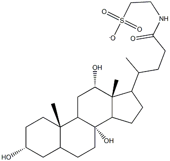  2-[(3,8,12-trihydroxy-24-oxocholan-24-yl)amino]ethanesulfonate