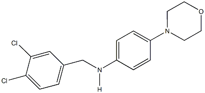 N-(3,4-dichlorobenzyl)-N-[4-(4-morpholinyl)phenyl]amine Struktur