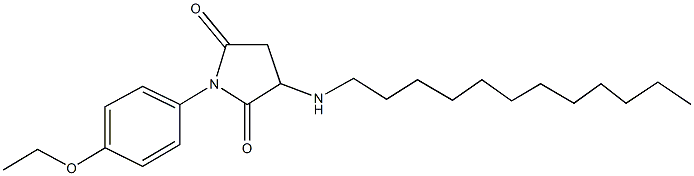 3-(dodecylamino)-1-(4-ethoxyphenyl)-2,5-pyrrolidinedione Structure