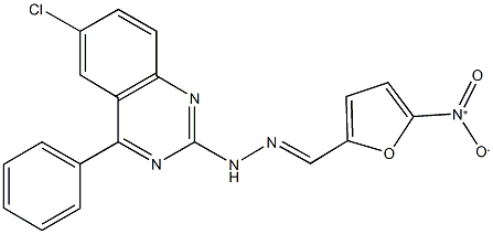 5-nitro-2-furaldehyde (6-chloro-4-phenyl-2-quinazolinyl)hydrazone