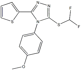 3-[(difluoromethyl)sulfanyl]-4-(4-methoxyphenyl)-5-(2-thienyl)-4H-1,2,4-triazole