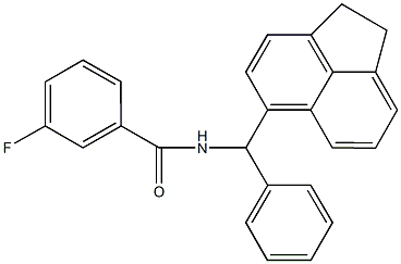 N-[1,2-dihydro-5-acenaphthylenyl(phenyl)methyl]-3-fluorobenzamide