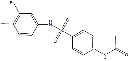 N-{4-[(3-bromo-4-methylanilino)sulfonyl]phenyl}acetamide