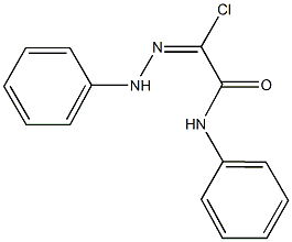 2-anilino-2-oxo-N-phenylethanehydrazonoyl chloride 结构式