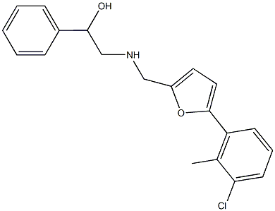 2-({[5-(3-chloro-2-methylphenyl)-2-furyl]methyl}amino)-1-phenylethanol