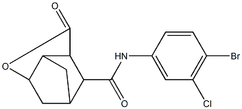 N-(4-bromo-3-chlorophenyl)-5-oxo-4-oxatricyclo[4.2.1.0~3,7~]nonane-9-carboxamide Structure