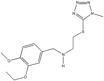 N-(3-ethoxy-4-methoxybenzyl)-N-{2-[(1-methyl-1H-tetraazol-5-yl)sulfanyl]ethyl}amine