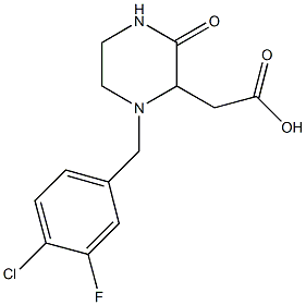  [1-(4-chloro-3-fluorobenzyl)-3-oxo-2-piperazinyl]acetic acid