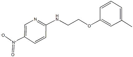 5-nitro-2-{[2-(3-methylphenoxy)ethyl]amino}pyridine,,结构式