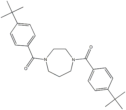 1,4-bis(4-tert-butylbenzoyl)-1,4-diazepane Structure