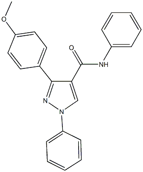 3-[4-(methyloxy)phenyl]-N,1-diphenyl-1H-pyrazole-4-carboxamide|