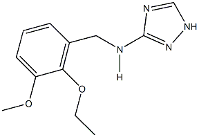 N-(2-ethoxy-3-methoxybenzyl)-N-(1H-1,2,4-triazol-3-yl)amine Struktur