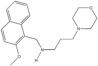 N-[(2-methoxy-1-naphthyl)methyl]-N-[3-(4-morpholinyl)propyl]amine,,结构式